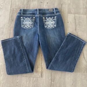 Earl jeans studded distressed boot cut super cute.